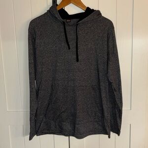 🌺RBX Gray Pullover Hoodie with Drawstring and Relaxed Fit